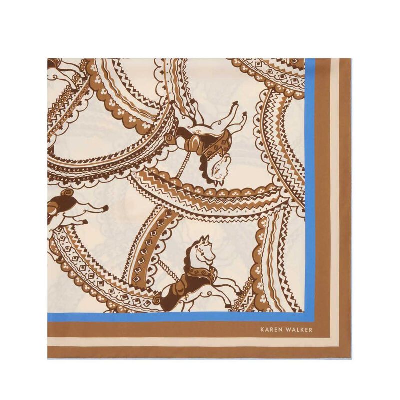 Karen Walker Carousel Classic Silk Scarf image number 3